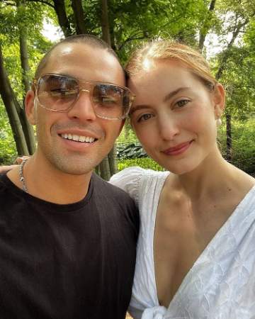 Olivia Macklin and her boyfriend